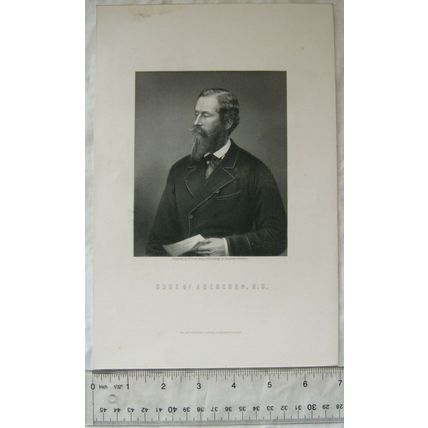 Vintage engraving - Duke of Abercorn, K.G.