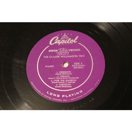 The Claude Williamson Trio 10" LP with Original Cover-THE CLAUDE WILLIAMSON TRIO