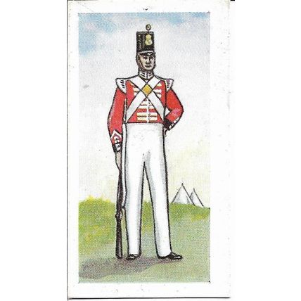 British Uniforms 1956 Ewbanks Sweet Card 1 - Durham Regiment (Light Infantry)