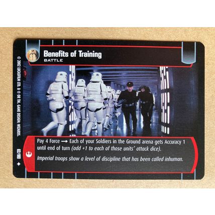 Star Wars TCG: A New Hope # 62 Benefits of Training (A) 2002 WotC Uncommon