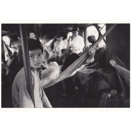 Indochina 1950s Chinese Train Passengers Photo Postcard