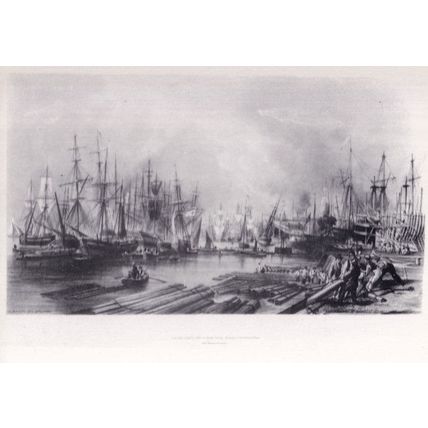 The President Ship at Limehouse Stocks London Painting Postcard