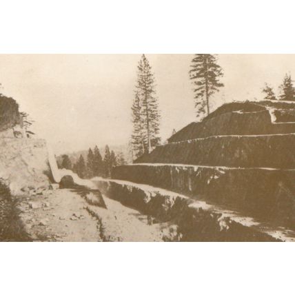 Fort Point Cut Central Pacific Railroad American Vintage Postcard