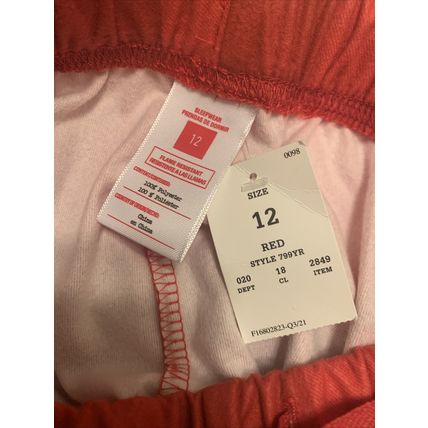 2pc Target Boys Red Plaid Check Pajama Pant Set Outfit Size 12