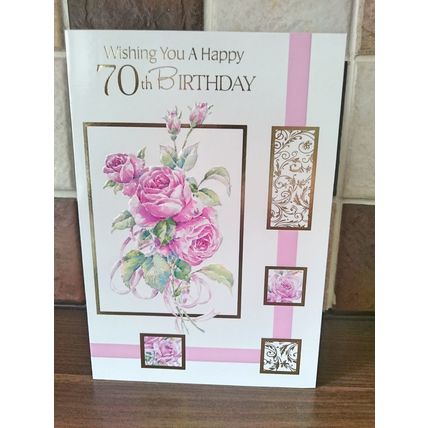 70th birthday card - Wishing you a happy 70th Birthday #1