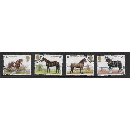 GREAT BRITAIN 1978 HORSES SG1063 /1066 SET 4 VALS FINE USED#4