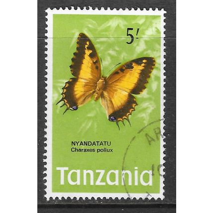 TANZANIA 1973 BUTTERFLY 5/- USED NYANDATATU USED
