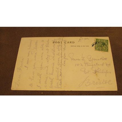 1917 fr Postcard - The Gardens @ West Cliff, Clacton On Sea - Essex