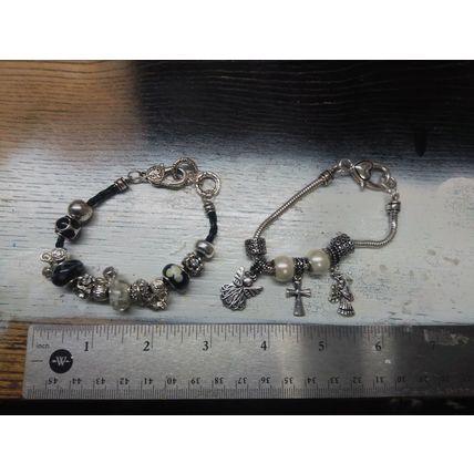 Silver tone Angel Charm Bracelet