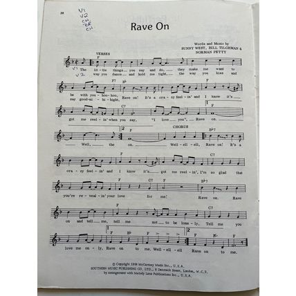 THE GOLDEN AGE OF ROCK N ROLL (UK SONGBOOK, 1977)
