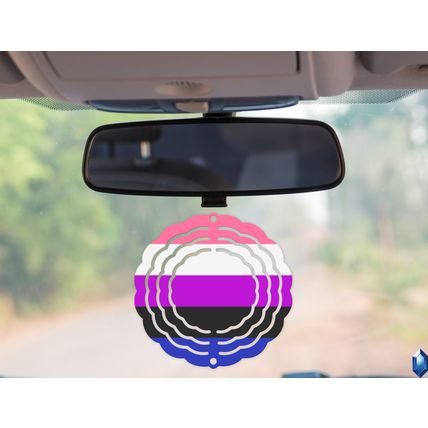 Gender Fluid Pride Flag 3 inch Wind Spinner LGBTQIA+ Community Gift Birthday