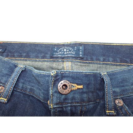 Lucky Brand Jeans Mens 36x32 Dark Blue Denim 361 Vintage Straight Leg Cotton