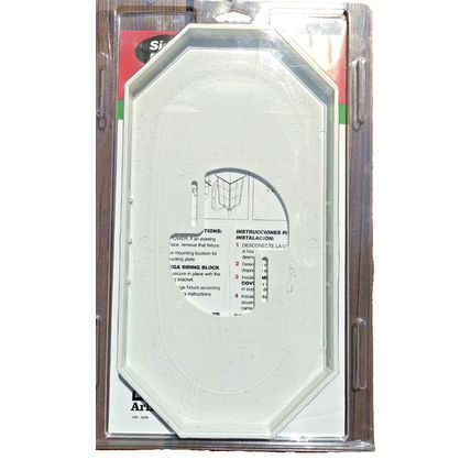 Arlington Siding Block MEGA Cover 8100LP-1 Outdoor Light Fixture Support NEW!