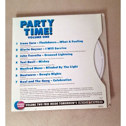 Party Time Volume One : promo CD from the Daily Express