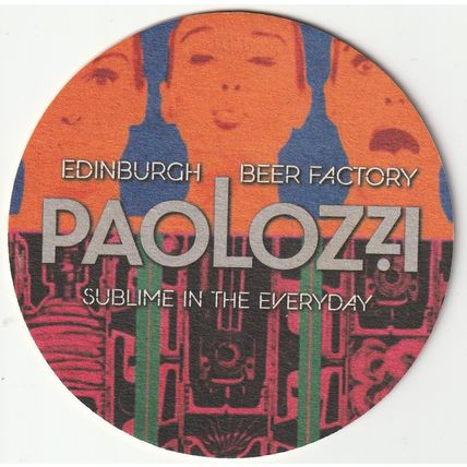 BEER MAT - EDINBURGH BEER FACTORY - PAOLOZZI - (Cat 011) - (2016)