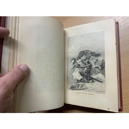 1894 WALTER SCOTT "THE TALISMAN" ANDREW LANG NOTES ILLUSTRATED ANTIQUE BOOK (P5)