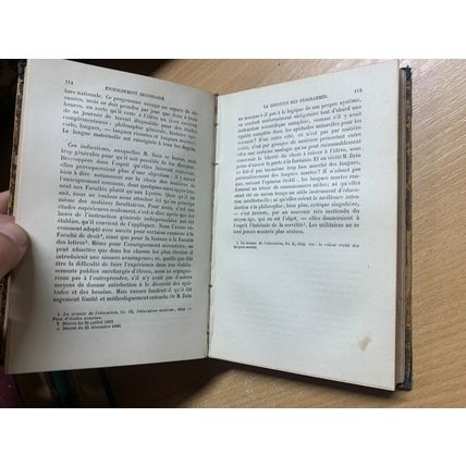 RARE* 1887 "EDUCATION ET INSTRUCTION" GREARD FRENCH ANTIQUE BOOK (P4)