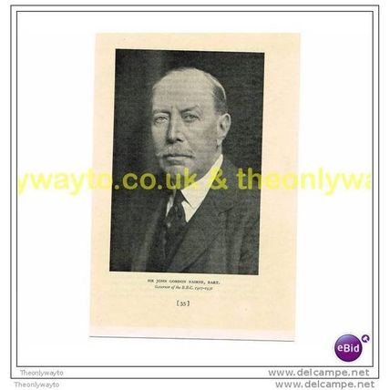 SIR JOHN GORDON NAIRNE, BBC GOVERNOR 1927-31, Book Illustration