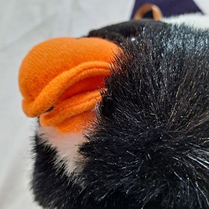 Vintage ZCMI PENGUIN 3D PLUSH CHRISTMAS STOCKING 22" Bird Felt