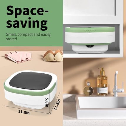 Portable Washing Machine, Mini 15L Foldable Washer and Dryer with 3 Modes Deep C
