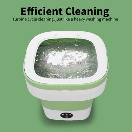Portable Washing Machine, Mini 15L Foldable Washer and Dryer with 3 Modes Deep C