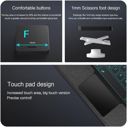 Keyboard Case Compatible with Xiaomi Redmi Pad SE 11'' 2023,Magnetic Detachable