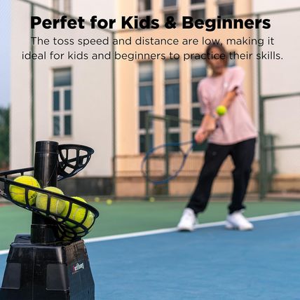 680BH 2 in 1 Baseball & Tennis Ball Launcher Machine, Adjustable Launching Angle