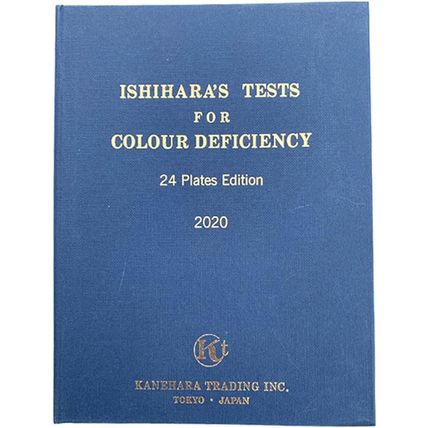 Ishihara Color Vision Test Book 24 Plates with User Manual