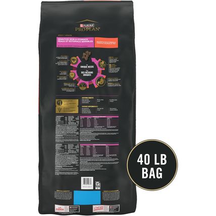Purina Pro Plan Sensitive Skin and Stomach Dog Food Dry, Adult Salmon & Rice For