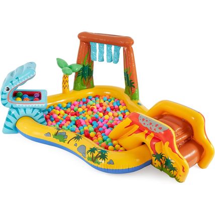 Intex Inflatable Dinosaur Play Center Outdoor Playhouse Inflatable Water Park wi