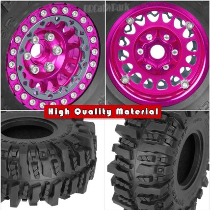 RC 1.9 Beadlock Wheels and Tires for 1/10 TRX4 TRX6 SCX10 SCX10 II 90046 SCX10 I