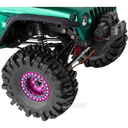 RC 1.9 Beadlock Wheels and Tires for 1/10 TRX4 TRX6 SCX10 SCX10 II 90046 SCX10 I