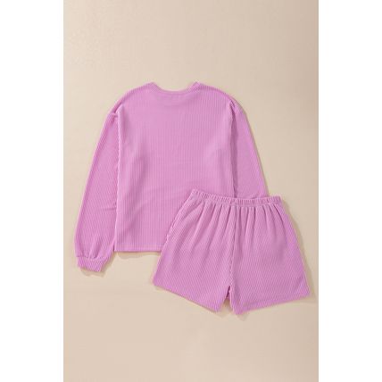 Phalaenopsis Bubble Gum Rabbit Sequin Graphic 2pcs Outfit