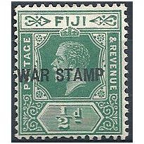 Fiji 1915 SG138 1/2d.Green WAR STAMP Mounted Mint.
