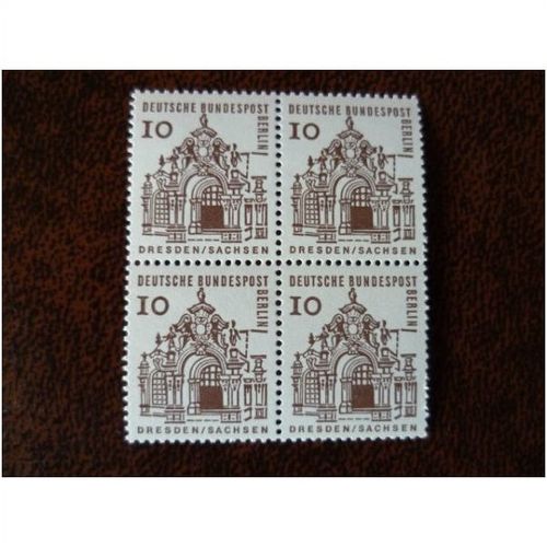 West Berlin Germany 1964 German Architecture Zwinger Dresden block stamps SGB236