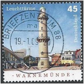 Germany (BRD) SG 3549: Warnemunde Lighthouse.
