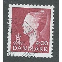 DEN 1997 4.00KR 'QUEEN MARGRETHE II' FINE USED (EBID43-053)
