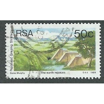 ZAF 1989 50c 'NATIONAL GRAZING STRATEGY' FINE USED (EBID 44-666)