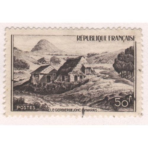 France 1949 - SG1070 - 50f purple - Gerbier-de-Jone, Vivarais - used 2