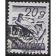 Mi 459: 20 g. grey-violet Definitive Stamp: Golden Eagle (Aquila chrysaetos).
