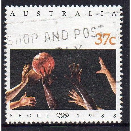Australia 1988 24th Olympic Games, Seoul - Basketball 37c Used