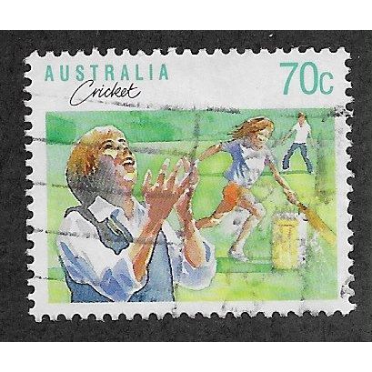 AUS 1989 70c 'SPORTS - CRICKET' FINE USED (EBID67-312)