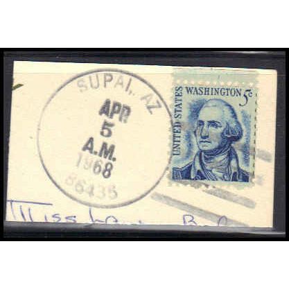 Used 1283B 5c George Washington Supai, AZ. E0014