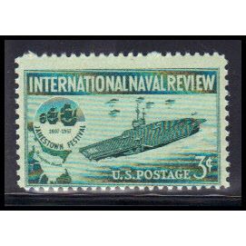 1091 3c Naval Review Average MNH Really Off KA9636