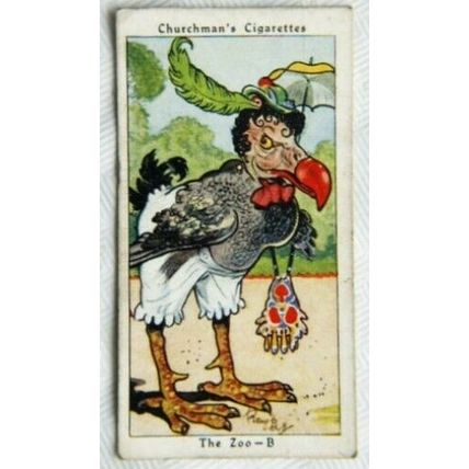 1937 Churchman Howlers No. 40 The Zoo B