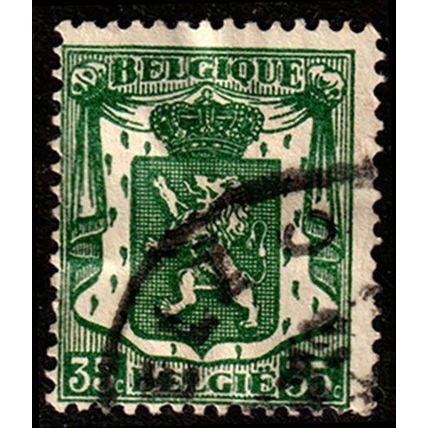 Belgium 1936 Heraldic Lion 35F Used Stamp