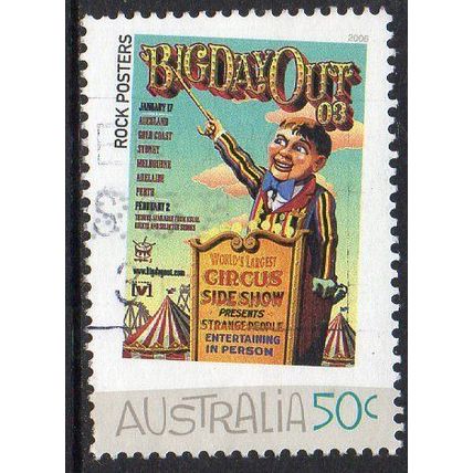 Australia 2006 Rock Posters - Big Day Out 50c Sheet Used