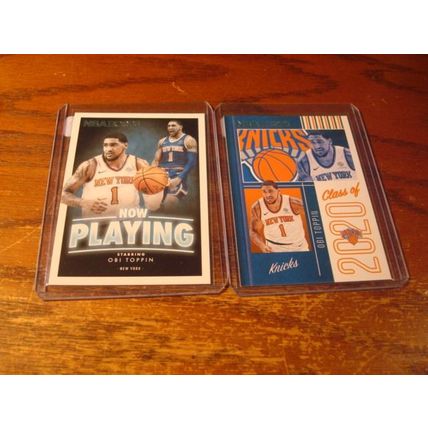 2020-2021, Panini, 6-Rc Cards, w/Color, Variations, OBI TOPPIN, Knicks
