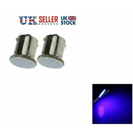 2 x BA9S T4W COB LED Bulb Light Lamp in White or Blue 12v uk stock seller