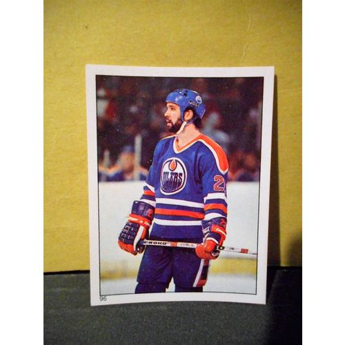 Charlie Huddy,1983-84 OPC Minni Stickers,#96,Edmonton Oilers